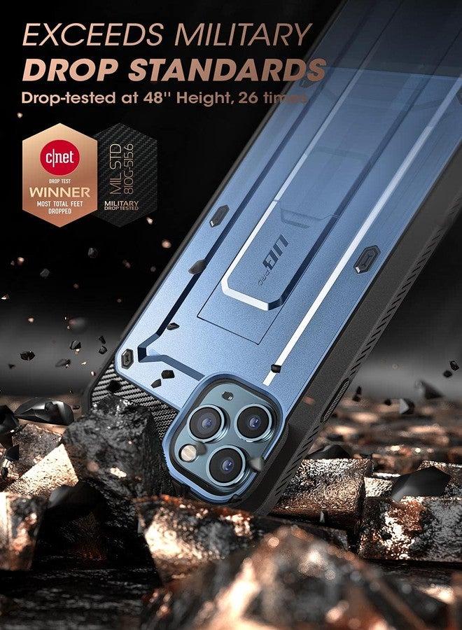 SUPCASE for iPhone 13 Pro Case with Stand & Belt-Clip (Unicorn Beetle Pro), [Built-in Screen Protector] [Military-Grade Protection] Heavy Duty Rugged Kickstand Phone Case for iPhone 13 Pro, Cerulean - Image 3